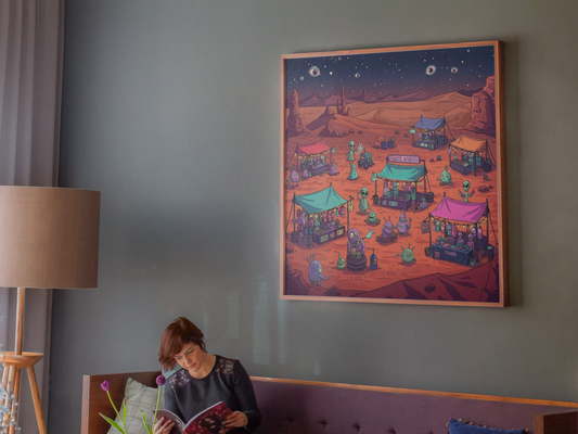 VBR8 Haawwt Village Matte Vertical Posters