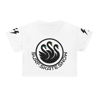 Swan Bolt Crop Tee