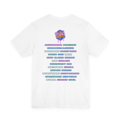 We Like it HAAWWT Event Tee – 08.08.2025 Artist Lineup Shirt