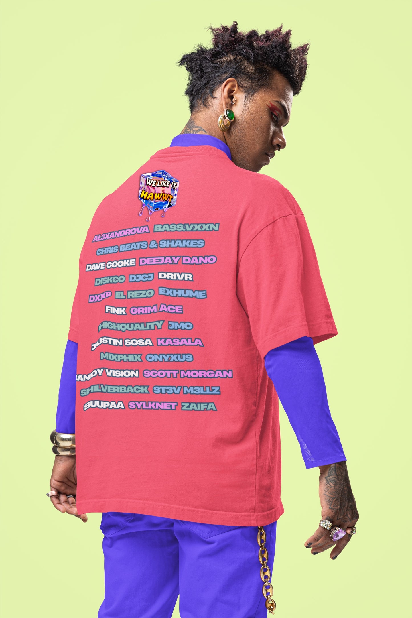 We Like it HAAWWT Event Tee – 08.08.2025 Artist Lineup Shirt